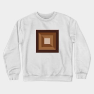 Earth Tones Geo Chocolat Crewneck Sweatshirt